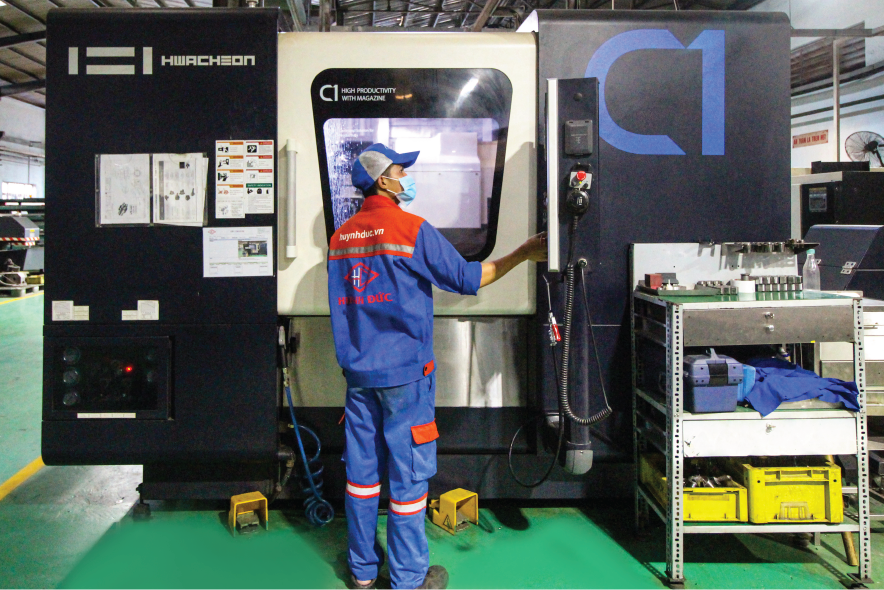 A variety of cutting-edge machines