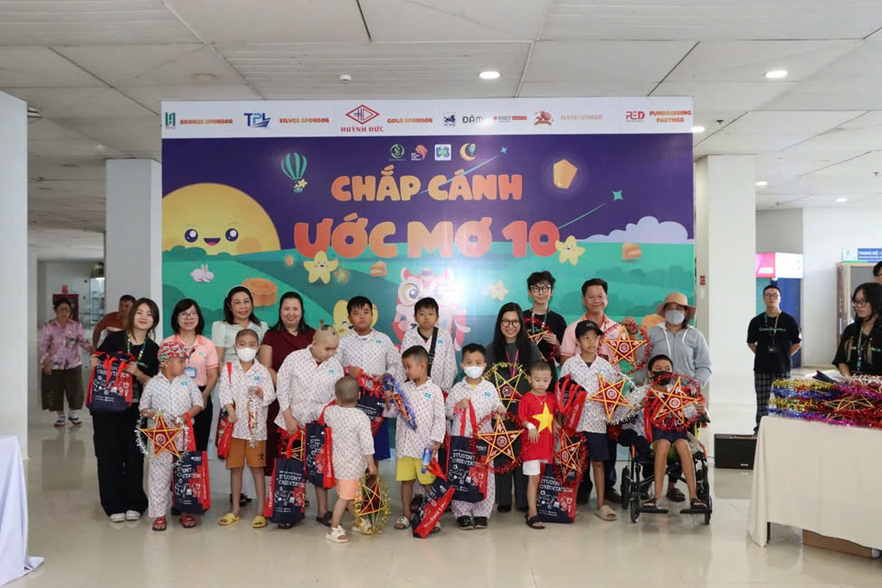 "WINGS TO DREAM 10" FOR PEDIATRIC CANCER PATIENTS AT HO CHI MINH CITY ONCOLOGY HOSPITAL – BRANCH NO.2